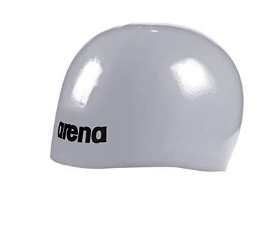 Arena Unisex Molded Pro II USA Swim Cap Gorro de natación, Hombres, Plata, Talla única