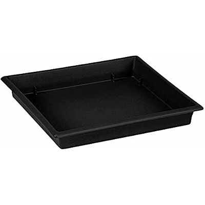 Emsa 505098 underlägg för Terra Grande blomkruka, 36 x 36 cm, plast, antracit, Terra Grande