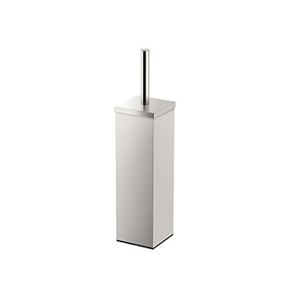 Gatco 1489 Elegant Square Toilet Brush Holder, Satin Nickel