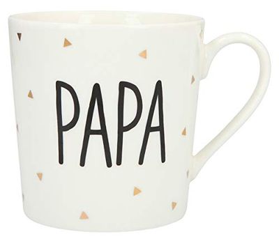 Depesche 5909.002 Mok met handvat, porselein, 300 ml, met opschrift, papa