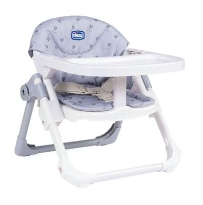 Chicco Chairy Rehausseur Siège Bébé, Rehausseur Convertible en Chaise Enfant Évolutive Portable et Réglable, avec Fermeture Compacte et Plateau Amovible - de 6 mois à 3 ans (15 kg) - Bunny