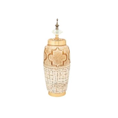 Romimex Bote Multicolor Porcelana 13 x 36 x 13 cm con Tapa