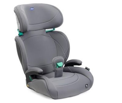 Chicco Quizy Lite i-storlek, barnbilstol 3–12 år (100–150 cm), ca. 15–36 kg, grupp 2–3, Isofix, liggande position, höjdjusterbar, vadderade armstöd, bekväm