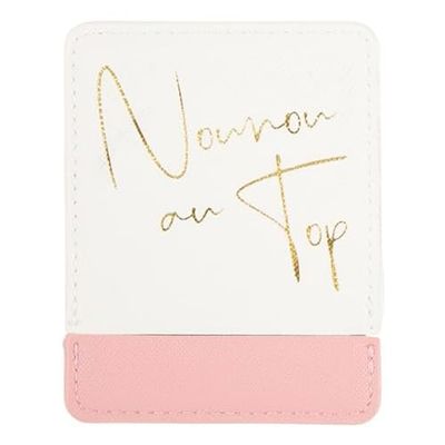 DRAEGER PARIS 1886 - Miroir de Poche Nounou au Top avec Étui Blanc - Miroir Carré 9x7 cm - Idée Cadeau Originale Fin d'Année - Pratique pour Maison et Voyages - Accessoire Féminin à Emporter Partout