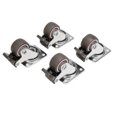 SilverStone Technology RAC-SRW-001, sats med 4 rullfötter för SilverStone rackmontering och kalkylatorhölje, SST-RAC-SRW-001