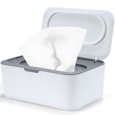 Wet Wipes Box for Baby, Baby Wipes Box with Lid, Box for Wet Toilet Paper, Wet Wipe Box, Beige, Box for Wet Wipes, Wet Wipe Dispenser for Home and Office