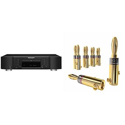Marantz CD 6007 Nero & KabelDirekt – Spine a banana – 5 coppie