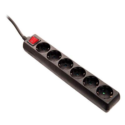 as - Schwabe 11672 - Extensão (5 m, H05VV-F 3G1,5, IP20, uso interno), cor preta