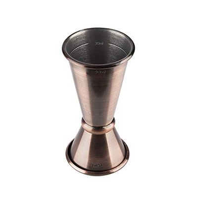 APS 93352 - Medidor (20/40 ml), cobre, acero inoxidable, 0,04 L, 4,5 x 9 cm