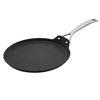 Le Creuset Crêpière en aluminium forgé 28 cm, Anthracite/Argenté,51106280010002