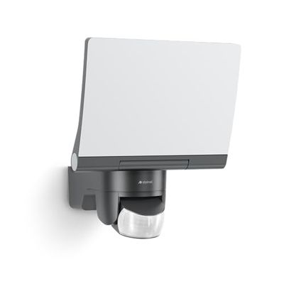 Steinel Faretto a LED XLED Home 2 XL S, 2124 lm, 19,3 W, Angolo di Rilevamento 140°, Orientabile in Modo Facile, con Proiettore a LED, 3000 K, Grigio (Grafite)