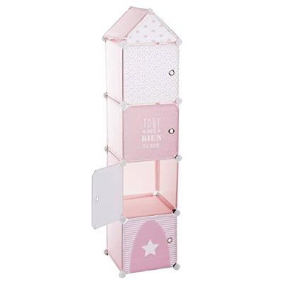 Columna DE Almacenamiento Infantil Rosa