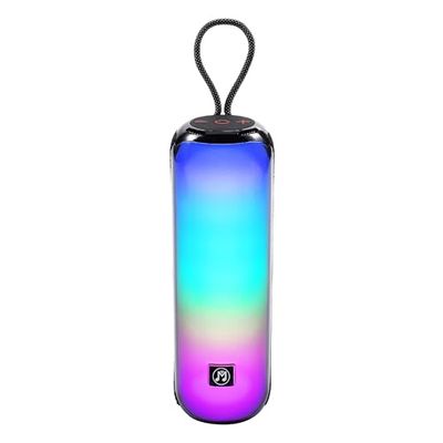 MusicMan BT-X66, altoparlante Bluetooth portatile con le luci da discoteca RGB, la radio FM, la riproduzione USB e MicroSD, la batteria da 1800 mAh, il microfono incorporato e l'ingresso AUX