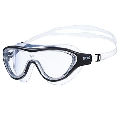 arena The One Mask Occhialini Nuoto Anti-Appannamento Unisex Adulto, Maschera Piscina con Grandi Lenti, Protezione UV, Ponte Nasale Autoregolante, Guarnizioni Orbit-Proof