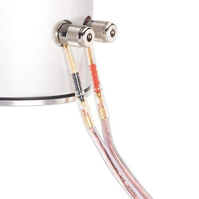 inakustik Premium flexibele pinnen, voor krimpen of solderen, set van 4, 2x2-voudig afgeschermd, 24k vergulde contacten, voor kabeldoorsneden tot 6mm², kleurgecodeerd, artikel 81551, Made in Germany
