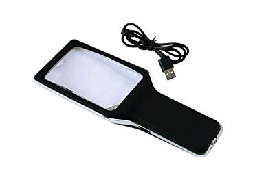 Laser 7934 Rechargeable Magnifying Glass,Green,red,80 x 225 x 20mm