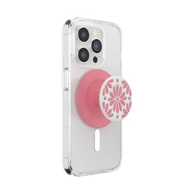 PopSockets Impugnatura rotonda per telefono compatibile con MagSafe, anello adattatore incluso, supporto per telefono, compatibile con ricarica wireless, Cute PopSockets - Stucco smaltato