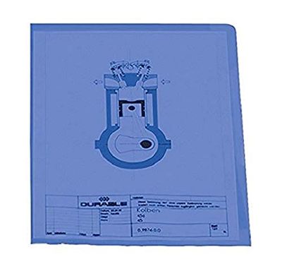 Durable A4 120mu Polypropylene Pockets - Blue