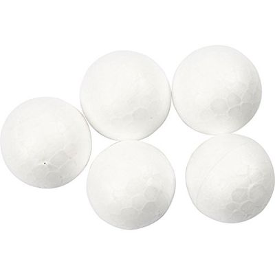 Polystyrene Balls for Craft, D: 2 cm, 200 Pieces