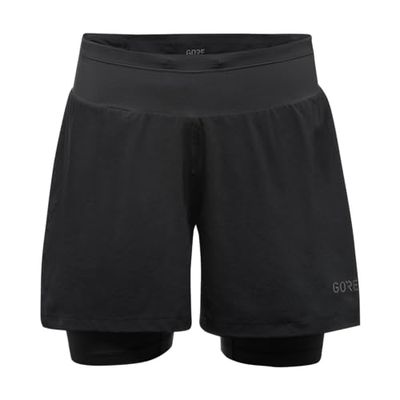 GOREWEAR R5 Donna 2in1 Pantaloncini, Black, XL