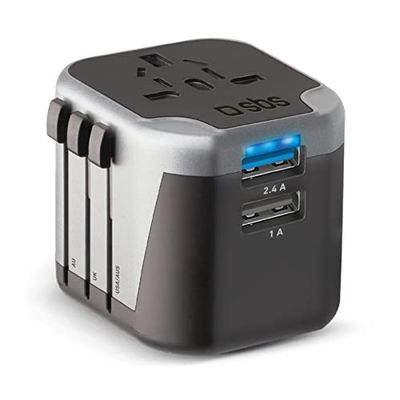 SBS Adaptateur de Voyage Adaptateur de Voyage Universel 12 W