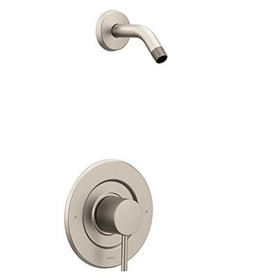 Moen T2192NHBN Align Posi-Temp Pressure Balancing Modern Shower Trim Kit Without Showerhead Valve Required, Brushed Nickel, .5