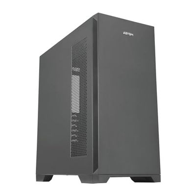 Abysm Gaming Danube Mura PRO - Custodia per PC Gaming E-ATX USB 3.2 Nera - Torre PC ad Alte Prestazioni con Ampio Spazio e Ventilazione ottimizzata
