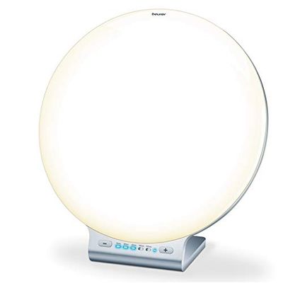 Beurer TL100UK Daylight Therapy Lamp And Mood Light - Helps Combat Seasonal Affective Disorder - 10,000 Lux - Bluetooth Smart SAD Lamp - Colour-Changing LED Light Therapy - 10 Brightness Levels