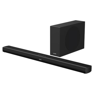 Aiwa Soundbar con subwoofer wireless HE-1200SW 2.1 CH con potenza 120W RMS. Colore nero