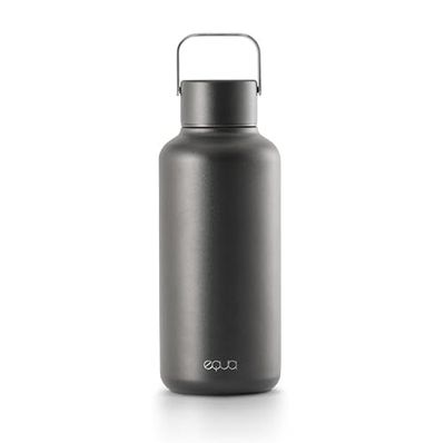 EQUA Bottiglia senza tempo in acciaio inox (600 ml, scuro)