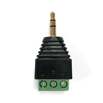 3,5 mm stekker naar AV-audiokabel in elegant zwart en groen, ideaal voor de efficiënte en betrouwbare aansluiting van je audioapparaten bij elke configuratie.