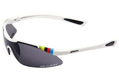 Massi World Champion - Occhiali per Ciclismo Unisex, Colore Argentato