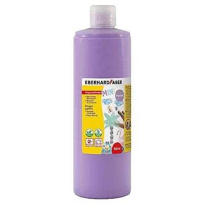 Eberhard Faber 578939 - Peinture au doigt EFA Color, lilas pastel, 750 ml, séchage rapide et lavable à l'eau