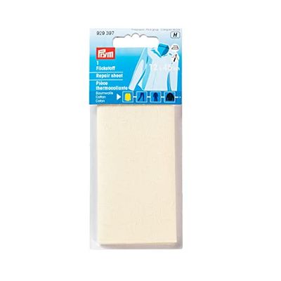 Prym Foglio di Riparazione CO 12x45 cm, Cotone, Beige, 45 x 12 cm, Ecru, 1 Stück