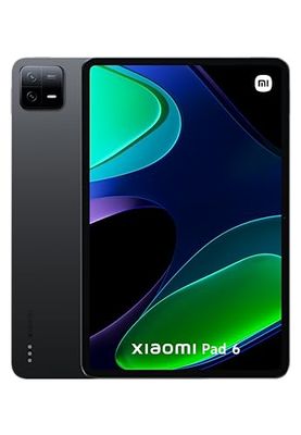 Xiaomi Pad 6 128 GB, svart, 11 tum stor skärm, Dolby Vision och Dolby Atmos stereoljud, Snapdragon 870-processor, upp till 16 timmars kontinuerlig video, 33 W snabbladdning med laddare ingår