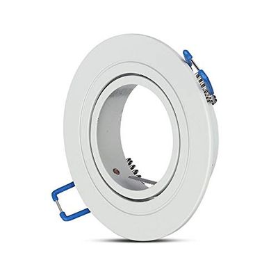 WatioWave Foco empotrable redondo blanco GU10, ideal para iluminación focal y decoración de interiores.