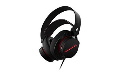 1More Auriculares Gaming de Diadema con Cable, SPEARHEAD, Doble micrófono, Color Negro