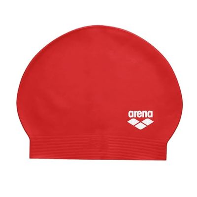 ARENA Zachte Latex Swim Cap, Rood/Wit