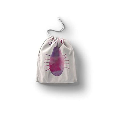 Bonamaison Printed Cotton Produce Bag with Drawstring, Reusable Grocery Bag, Biodegradable Eco-Friendly Bags, Travel Pouch, Sachet Bags, Shopping Bag, Eco Friendly, Foldable, Size: 12x15 cm