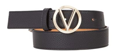 VALENTINO, PLAQUE BUCKLE BELT, HAMPTON NERO/ORO, Large