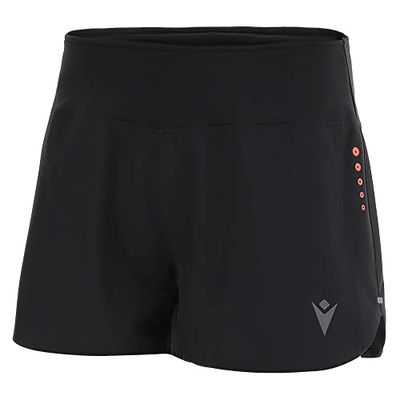 Macron Run Kona Scb Taylor Micro Short Woman Blk, Pantaloncini Donna, Nero, L