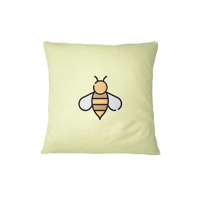 Bona Basics, Funda de cojín Decorativa, Funda de cojín Decorativa, decoración del hogar, para sofá, cafetería, Tamaño: 60x60 cm, Color: Amarillo Claro