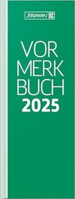 BRUNNEN Notebook Model 785 (2025), 1 Page = 1 Day, 108 × 297 mm, 384 Pages, Ceiling Tape, Green
