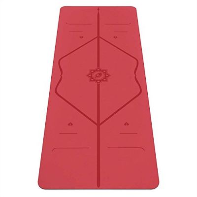 Liforme Love Yogamat, 's werelds beste yogamat, milieuvriendelijk en antislip, origineel uniek uitlijningsmarkeringssysteem, biologisch afbreekbare mat van natuurlijk rubber, speciale editie