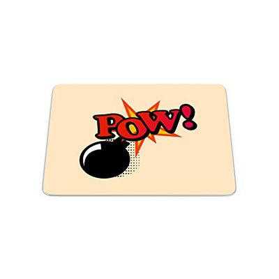 Bonamaison, Rectangle Pop Art Digital Printed Mouse Pad, Non-Slip Base, for Office and Home, Size: 22 x 18 cm