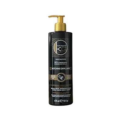 Keragold Pro - Shampoing Botoxine Kératine & Extrait d’Ail 475 ml - Sans Sulfates - Formule Naturelle