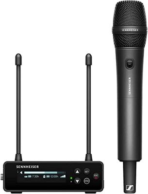 Sennheiser EW-DP 835 Set (Y1/3) Sistema de micrófono inalámbrico UHF Digital portátil con transmisor portátil SKM-5 y módulo de micrófono dinámico cardioide MMD 835 - Negro (700039)