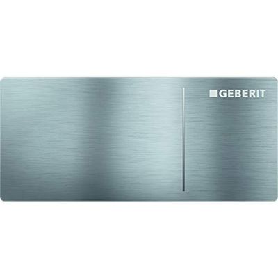 Geberit - Pulsante Geberit Sigma70, per doppio volume di scarico: acciaio inossidabile Le spazzolato (242.813.FW.1)