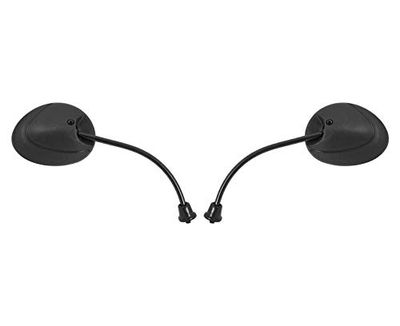 My Moto Parts 587650 Mirrors 8mm Black Round Left & Right Piaggio Zip (Pair)