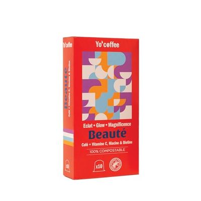 Yo Coffee Beauté : Boite de 10 Capsules de Café Enrichies pour Soin de la Peau et des Cheveux